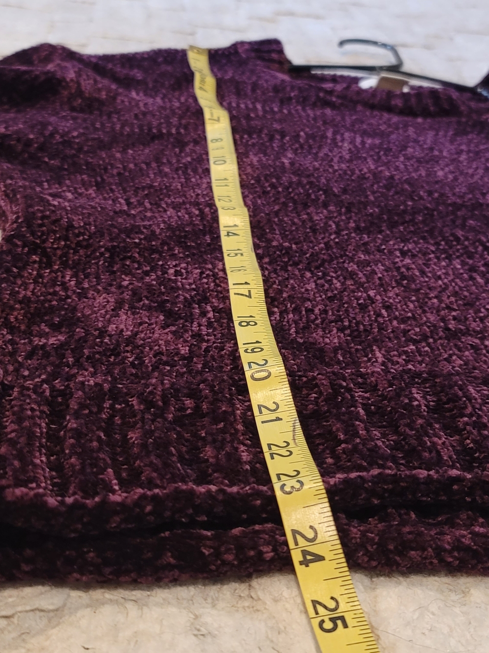 CHRISTIAN SIRIANO Chenille Plum / Purple Crewneck Sweater Women's Size XL - Picture 5 of 8